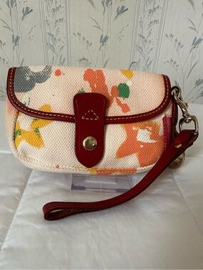 Dooney & Bourke Canvas Graffiti Wristlet
